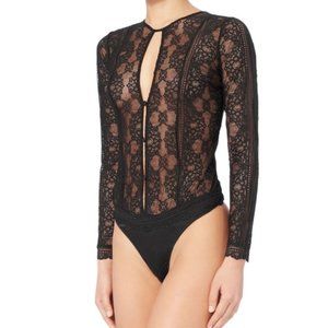 COPY - For Love and Lemons elsa lace black bodysuit